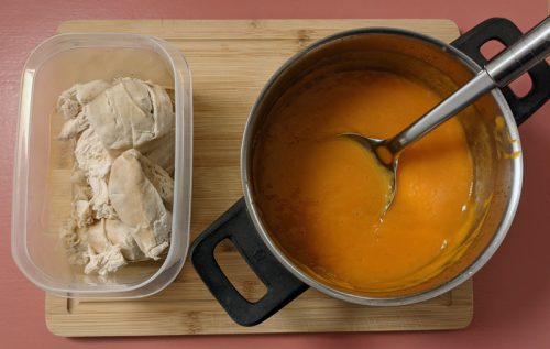 Hähnchenbrust und Karottensuppe bei Durchfall